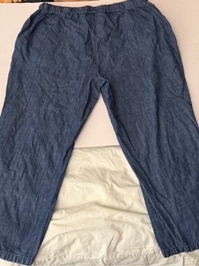 #117 Woman Within Straight Leg Jeans in Indigo Blue